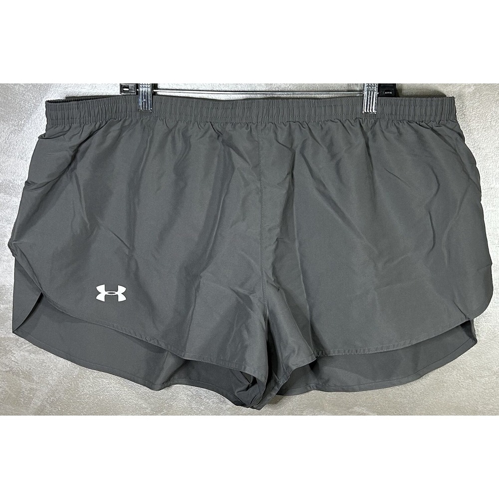 Under Armour UA Launch 3" Shorts Men's Size 3XL Gray Lined Moisture Wicking